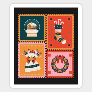 Christmas stamps 3 Sticker